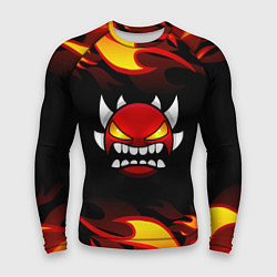 Рашгард мужской Geometry Dash Fire, цвет: 3D-принт