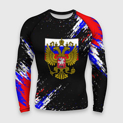 Рашгард мужской Russia Флаг с Гербом, цвет: 3D-принт