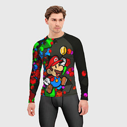 Рашгард мужской Super Mario Cubes 2022, цвет: 3D-принт — фото 2