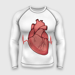 Рашгард мужской Анатомия сердца, цвет: 3D-принт