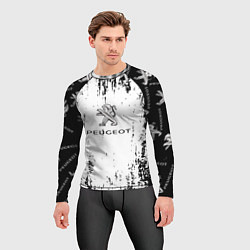 Рашгард мужской Peugeot паттерн львов, цвет: 3D-принт — фото 2