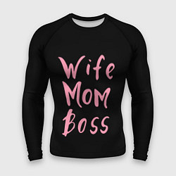 Рашгард мужской Wife Mom Boss, цвет: 3D-принт