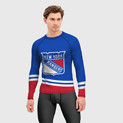 Рашгард мужской New York Rangers Нью Йорк Рейнджерс, цвет: 3D-принт — фото 2