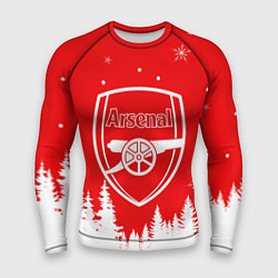 Рашгард мужской FC ARSENAL WINTER ФК АРСЕНАЛ ЗИМНИЙ СТИЛЬ, цвет: 3D-принт