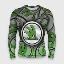 Рашгард мужской Skoda Carbone Pattern, цвет: 3D-принт