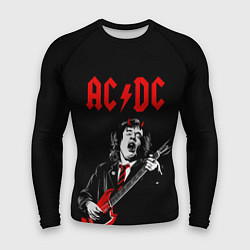 Рашгард мужской AC DC Ангус Янг гитарист, цвет: 3D-принт