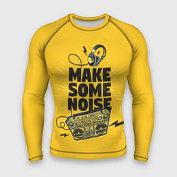 Рашгард мужской Make Some Noise музыка, цвет: 3D-принт