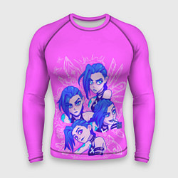 Рашгард мужской ДЖИНКС - JINX ARCANE, цвет: 3D-принт