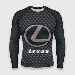 Рашгард мужской LEXUS Lexus - Карбон, цвет: 3D-принт
