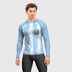 Рашгард мужской Сборная Аргентины Современная форма, цвет: 3D-принт — фото 2