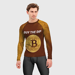 Рашгард мужской ПОКУПАЙ ДИП - БИТКОЙН Абстракция, цвет: 3D-принт — фото 2