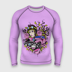 Мужской рашгард ДЕВУШКА ГОНЩИЦА