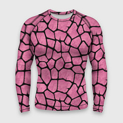 Рашгард мужской Шерсть розового жирафа, цвет: 3D-принт