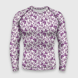 Рашгард мужской Фиолетовая гжель, цвет: 3D-принт