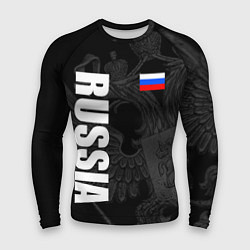 Рашгард мужской RUSSIA - BLACK EDITION, цвет: 3D-принт