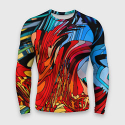 Рашгард мужской Abstract color pattern Fashion 2022, цвет: 3D-принт