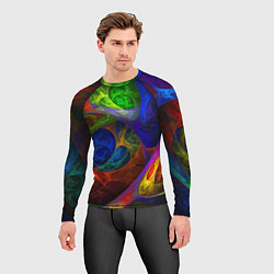 Рашгард мужской Абстрактная мультивселенная паттерн Abstraction, цвет: 3D-принт — фото 2