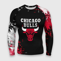 Мужской рашгард Чикаго Буллз Chicago Bulls Огонь