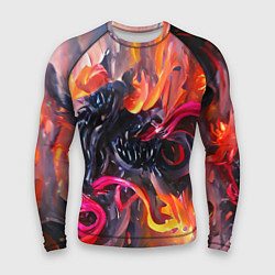 Рашгард мужской Уроборос в огне, цвет: 3D-принт