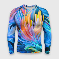 Рашгард мужской Красочный абстрактный паттерн Лето Colorful Abstra, цвет: 3D-принт