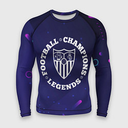 Мужской рашгард Символ Sevilla и круглая надпись Football Legends