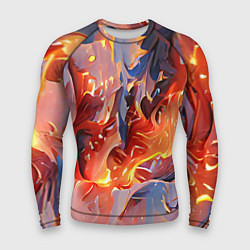 Рашгард мужской Lava & flame, цвет: 3D-принт