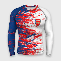 Рашгард мужской Arsenal fc арсенал фк texture, цвет: 3D-принт