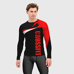 Рашгард мужской CrossFit - Красный спортивный, цвет: 3D-принт — фото 2