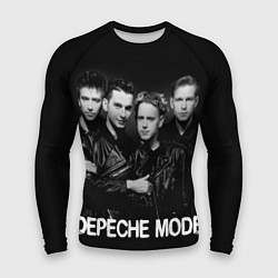 Мужской рашгард Depeche Mode - black & white portrait