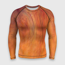 Рашгард мужской Огненно-оранжевая поверхность, цвет: 3D-принт