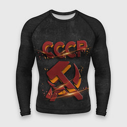 Мужской рашгард Серп и молот символ СССР