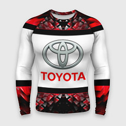 Мужской рашгард Toyota - абстракция - лого