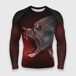 Рашгард мужской Арт злой волк, цвет: 3D-принт