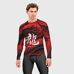 Рашгард мужской Дракон - китайский иероглиф, цвет: 3D-принт — фото 2