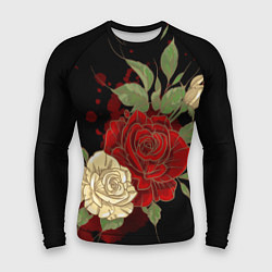 Рашгард мужской Прекрасные розы, цвет: 3D-принт
