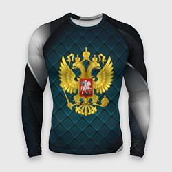 Рашгард мужской Герб России из золота, цвет: 3D-принт