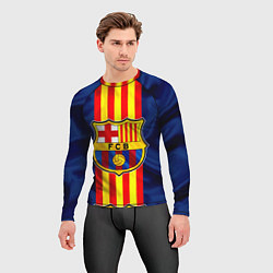 Рашгард мужской Фк Барселона Лого, цвет: 3D-принт — фото 2