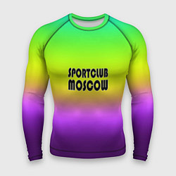 Рашгард мужской Sportclub Moscow, цвет: 3D-принт
