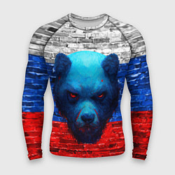 Рашгард мужской Русский медведь арт, цвет: 3D-принт