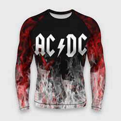 Рашгард мужской AC DC огонь-пламя, цвет: 3D-принт