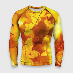 Рашгард мужской Осенние золотые листья, цвет: 3D-принт