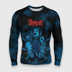 Мужской рашгард Slipknot blue