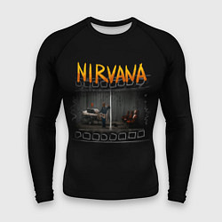 Рашгард мужской Nirvana отрывок, цвет: 3D-принт