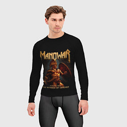 Рашгард мужской Manowar rock, цвет: 3D-принт — фото 2
