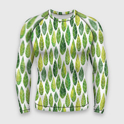 Рашгард мужской Акварельные листья, цвет: 3D-принт