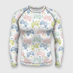 Мужской рашгард Геймпад в горошек