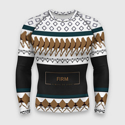 Рашгард мужской Как белый свитер из 90х FIRM, цвет: 3D-принт