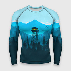 Рашгард мужской Firewatch вечер, цвет: 3D-принт