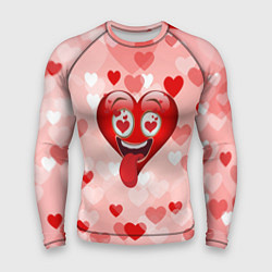 Рашгард мужской Безумное сердце, цвет: 3D-принт