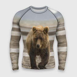 Рашгард мужской Медвежонок в аэропорту, цвет: 3D-принт
